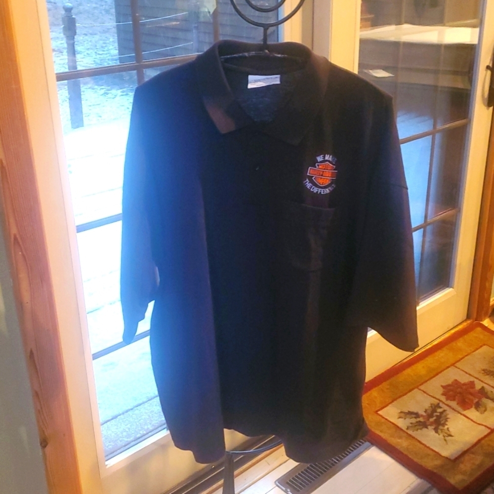 Crystal Springs Embroidered Harley-Davidson‎ Sz. XXL Polo Shirt